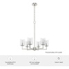 image:imageHunter Fan Company 19535 Kerrison Chandelier Brushed Nickel