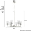 image:imageHunter Fan Company 19535 Kerrison Chandelier Brushed Nickel