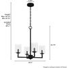 image:imageHunter Fan Company 19536 Kerrison Chandelier Natural Black Iron