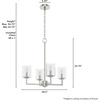image:imageHunter Fan Company 19537 Kerrison Chandelier Brushed Nickel