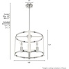 image:imageHunter Fan Company 19959 Astwood Chandelier 16X16X18 Alturas GoldPolished Nickel