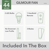 image:imageHunter Fan Company 51334 Gilmour Ceiling Fan 44 Matte WhiteMatte White Finish