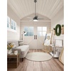 image:imageHunter Fan Company 51440 Seawall Ceiling Fan 44 Matte Silver  WeatherMax coastal design for outdoor spaces SureSpeed high velocity airflow LED light and pull chain controlMatte Silver
