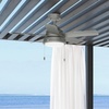 image:imageHunter Fan Company 51440 Seawall Ceiling Fan 44 Matte Silver  WeatherMax coastal design for outdoor spaces SureSpeed high velocity airflow LED light and pull chain controlMatte Silver