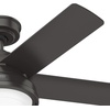 image:imageHunter Fan Company 51440 Seawall Ceiling Fan 44 Matte Silver  WeatherMax coastal design for outdoor spaces SureSpeed high velocity airflow LED light and pull chain controlNoble Bronze