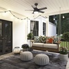 image:imageHunter Fan Company 51440 Seawall Ceiling Fan 44 Matte Silver  WeatherMax coastal design for outdoor spaces SureSpeed high velocity airflow LED light and pull chain controlNoble Bronze