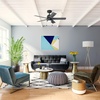 image:imageHunter Fan Company 51707 Erling Ceiling Fan Matte Black  Standard Mount Pull Chain 5 Blades For Bedroom Living Room Kitchen 51707Matte Black