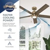 image:imageHunter Fan Company 51707 Erling Ceiling Fan Matte Black  Standard Mount Pull Chain 5 Blades For Bedroom Living Room Kitchen 51707Matte Black