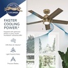 image:imageHunter Fan Company 51707 Erling Ceiling Fan Matte Black  Standard Mount Pull Chain 5 Blades For Bedroom Living Room Kitchen 51707Matte Black