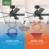 image:imageHunter Fan Company 51707 Erling Ceiling Fan Matte Black  Standard Mount Pull Chain 5 Blades For Bedroom Living Room Kitchen 51707Matte Black