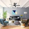 image:imageHunter Fan Company 51707 Erling Ceiling Fan Matte Black  Standard Mount Pull Chain 5 Blades For Bedroom Living Room Kitchen 51707Matte Black