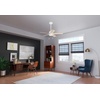 image:imageHunter Fan Company 51707 Erling Ceiling Fan Matte Black  Standard Mount Pull Chain 5 Blades For Bedroom Living Room Kitchen 51707Matte White