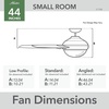 image:imageHunter Fan Company 51707 Erling Ceiling Fan Matte Black  Standard Mount Pull Chain 5 Blades For Bedroom Living Room Kitchen 51707Matte White