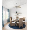 image:imageHunter Fan Company 52534 52 inch Crestfield HunterExpress Easy Install Matte Silver Ceiling Fan with LED Light Kit and Pull Chain  with LED Lights and Pull Chain Standard Mount For Bedroom Living Room Kitchen 35 inch Downrod 52534Brushed Nickel