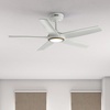 image:imageHunter Fan Outdoor or Indoor Ceiling Fan 44 in White Ceiling Fan with Light and Remote for Patios Living Room Bedroom Porch Garage 5 Blades Renewed
