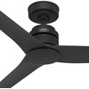 image:imageHunter Fan Outdoor or Indoor Ceiling Fan 52 in Black Ceiling Fan with Remote and No Light for Patios Living Room Bedroom Porch Garage Renewed
