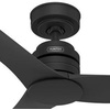 image:imageHunter Fan Outdoor or Indoor Ceiling Fan 52 in Black Ceiling Fan with Remote and No Light for Patios Living Room Bedroom Porch Garage Renewed