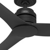 image:imageHunter Fan Outdoor or Indoor Ceiling Fan 52 in Black Ceiling Fan with Remote and No Light for Patios Living Room Bedroom Porch Garage Renewed