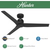 image:imageHunter Fan Outdoor or Indoor Ceiling Fan 52 in Black Ceiling Fan with Remote and No Light for Patios Living Room Bedroom Porch Garage Renewed