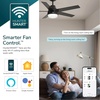 image:imageHunter Fan Outdoor or Indoor Ceiling Fan 52 in Matte Black Ceiling Fan with Light and Remote for Patios Living Room Bedroom Porch Garage 3 Blades Renewed