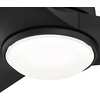 image:imageHunter Fan Outdoor or Indoor Ceiling Fan 52 in Matte Black Ceiling Fan with Light and Remote for Patios Living Room Bedroom Porch Garage 3 Blades Renewed