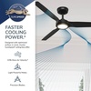 image:imageHunter Fan Outdoor or Indoor Ceiling Fan 52 in White Ceiling Fan with Light and Remote for Patios Living Room Bedroom Porch Garage 3 Blades Renewed Matte BlackMatte Black