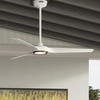 image:imageHunter Fan Outdoor or Indoor Ceiling Fan 52 in White Ceiling Fan with Light and Remote for Patios Living Room Bedroom Porch Garage 3 Blades Renewed Matte BlackFresh White