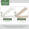 image:imageHunter Fan Outdoor or Indoor Ceiling Fan 60 in Fresh White Ceiling Fan with Light and Remote for Patios Living Room Bedroom Garage 7 Blades Renewed