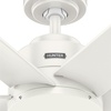 image:imageHunter Fan Outdoor or Indoor Ceiling Fan 60 in White Ceiling Fan with No Light for Patios Living Room Bedroom Porch Garage Renewed