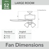 image:imageHunter Gatlinburg Indoor Ceiling Fan 5 Blades 52 inch Matte Silver  with LED Lights and Remote Control Standard Mount For Bedroom Living Room Kitchen 52431Matte Black
