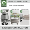 image:imageHunter Gatlinburg Indoor Ceiling Fan 5 Blades 52 inch Matte Silver  with LED Lights and Remote Control Standard Mount For Bedroom Living Room Kitchen 52431Matte Silver
