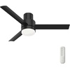 image:imageHunter Gilmour Outdoor or Indoor Ceiling Fan 44 inch Matte Silver  with LED Light and Remote Control Low Profile Mount Quiet 3 Blades For Living Room Patio Porch Garage 51475Matte Black