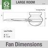image:imageHunter Gilmour Outdoor or Indoor Ceiling Fan 44 inch Matte Silver  with LED Light and Remote Control Low Profile Mount Quiet 3 Blades For Living Room Patio Porch Garage 51475Matte Black