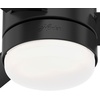 image:imageHunter Gilmour Outdoor or Indoor Ceiling Fan 44 inch Matte Silver  with LED Light and Remote Control Low Profile Mount Quiet 3 Blades For Living Room Patio Porch Garage 51475Matte Black