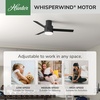 image:imageHunter Gilmour Outdoor or Indoor Ceiling Fan 44 inch Matte Silver  with LED Light and Remote Control Low Profile Mount Quiet 3 Blades For Living Room Patio Porch Garage 51475Matte Black