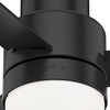 image:imageHunter Gilmour Outdoor or Indoor Ceiling Fan 44 inch Matte Silver  with LED Light and Remote Control Low Profile Mount Quiet 3 Blades For Living Room Patio Porch Garage 51475Matte Black