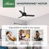 image:imageHunter Gilmour Outdoor or Indoor Ceiling Fan Quiet 44 inch Matte Black  with LED Light and Remote Control Standard Mount 3 Blades For Living Room Patio Porch Garage 51844Matte Black
