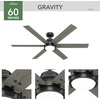 image:imageHunter Gravity Indoor Ceiling Fan Smart Quiet 60 inch Matte BlackMatte Black