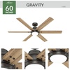 image:imageHunter Gravity Indoor Ceiling Fan Smart Quiet 60 inch Matte BlackNoble Bronze