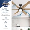 image:imageHunter Gravity Indoor Ceiling Fan Smart Quiet 60 inch Matte BlackNoble Bronze