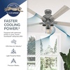 image:imageHunter Hartland Indoor Ceiling Fan with LED Lights 52 inch Matte Black  Standard Mount Pull Chain 5 Blades For Bedroom Living Room Kitchen 51745Noble Bronze