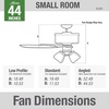 image:imageHunter Hartland Indoor Ceiling Fan with LED Lights 52 inch Matte Black  Standard Mount Pull Chain 5 Blades For Bedroom Living Room Kitchen 51745Noble Bronze