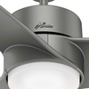 image:imageHunter Havoc Outdoor or Indoor Ceiling Fan Quiet 54 inch Matte BlackMatte Silver