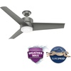 image:imageHunter Havoc Outdoor or Indoor Ceiling Fan Quiet 54 inch Matte BlackMatte Silver