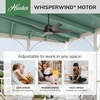 image:imageHunter Kennicott Outdoor or Indoor Ceiling Fan 52 inch Matte Silver  No Light Standard Mount Wall Control 6 Blades For Living Room Patio Porch Garage 51179Premier Bronze