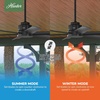 image:imageHunter Kennicott Outdoor or Indoor Ceiling Fan 52 inch Matte Silver  No Light Standard Mount Wall Control 6 Blades For Living Room Patio Porch Garage 51179Matte Black