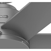 image:imageHunter Kennicott Outdoor or Indoor Ceiling Fan 52 inch Matte Silver  No Light Standard Mount Wall Control 6 Blades For Living Room Patio Porch Garage 51179Matte Silver