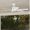 image:imageHunter Kennicott Outdoor or Indoor Ceiling Fan 52 inch Matte Silver  No Light Standard Mount Wall Control 6 Blades For Living Room Patio Porch Garage 51179Fresh White
