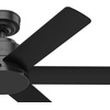 image:imageHunter Kennicott Outdoor or Indoor Ceiling Fan 52 inch Matte Silver  No Light Standard Mount Wall Control 6 Blades For Living Room Patio Porch Garage 51179Matte Black