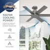 image:imageHunter Kennicott Outdoor or Indoor Ceiling Fan 52 inch Matte Silver  No Light Standard Mount Wall Control 6 Blades For Living Room Patio Porch Garage 51179Fresh White